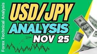 USD JPY Technical Analysis for November 25, 2024