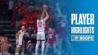 Kasparas Jakucionis Highlights vs. Wisconsin | Illinois Basketball | 12/10/2024