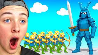 100 NOOBS vs 4 GODS in TABS