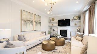 Modern Soft Creme & Gold Living Room Makeover with Design Tips