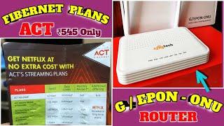 ACT Fibernet Latest Plans 2024A Good Fiber Router Review