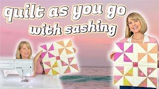 QUILT AS YOU GO WITH SASHING: Island Home Episode 1 (QAYG 6 Ways Mystery Sampler Quilt Series)