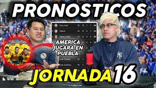 PRONOSTICOS JORNADA 16 LIGA MX