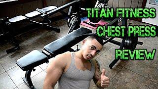 Titan Fitness Plate Loaded Chest Press Machine Review, Home Gym Equipment Setup!!