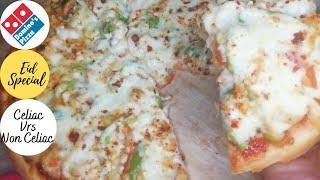 Domino's pizza | celiac vrs non celiac pizza recipe | Gluten free Chiken tikka pizza recipe