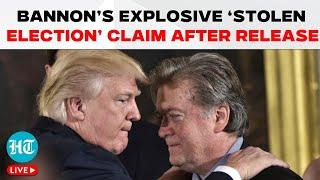 Steve Bannon LIVE | Trump Ally Steve Bannon Speaks Out In News Conference After Prison Release