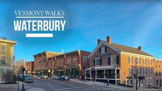 Vermont Walks - A short walk around downtown Waterbury, VT ・ 4K