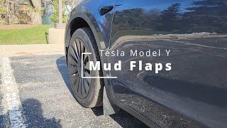 CYBERBEANS Mud Flaps for Tesla Model Y Installation and Review