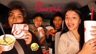 CHIK-FIL-A MUKBANG/Q&A WITH MY COUSINS