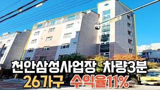 매물219번: 26가구원룸건물매매 산업단지 차량4분안 현임대만실 수익율11% 가격조정된급매 수익형건물