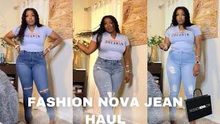 ARE FASHION NOVA JEANS WORTH IT!? | DENIM JEAN HAUL ( SIZE 13)