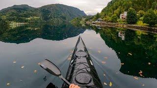 Kayaking in Fyksesund , Hardangerfjord Norway , GoPro9