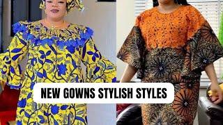 New designs of stylish African gown styles for beautiful ladies