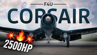 F4U CORSAIR (100% ORIGINAL SOUND) - 4K - FULL ENGINE START-UP + TAKE-OFF