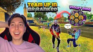 I teamed up in BR Ranked  Violet Ring Bundles  | Mehdix Free Fire