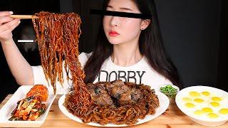 ASMR Ram-Don From PARASITE * STEAK BLACK BEAN NOODLES CHAPAGURI Mukbang Eating Show