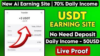 New Usdt Earning Site Usd Mining Site 2024 Best Investment Usdt Earning Website