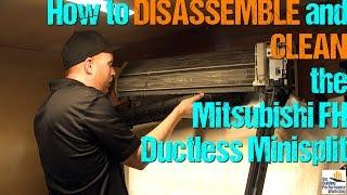 Ductless Mini-Split: How to Take Apart & Clean DIY (Mitsubishi FH High Wall Series)