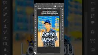 Maya G |How to create EASY Typography Effect in Adobe Photoshop |Advanced transparent effect