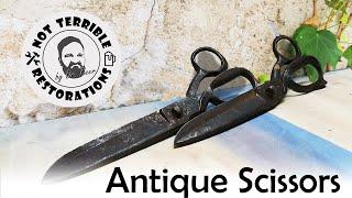 IMPOSSIBLE Restoration of Two Pairs of 100 Year Old Tailor Scissors