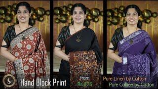 Hand Block Printed Pure Cotton | Pure Linen | From 875