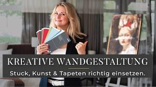 Inspirierende Wandgestaltung - Stuckleisten, Tapeten und mehr 