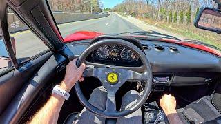1984 Ferrari 308 GTS Quattrovalvole - Revving Out The V8 Gated Manual 80's Icon (POV Binaural Audio)