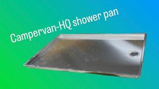 Campervan-Hq RV shower pan. First impressions.