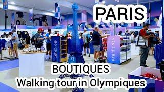 Walking tour in Olympiques Boutique Paris Olympiques 2024 | 4KHDR Paris