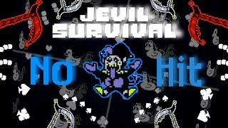JEVIL SURVIVAL NO HIT (FIRST EVER) | Undertale/Deltarune Fangame