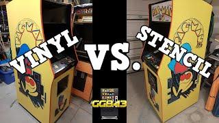 Vinyl Vs. Stencil? How to apply Arcade Vinyl Artwork to an Arcade Cabinet!