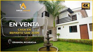  MODERNA! Casa en Venta en Reparto San Juan, Granada | Bienes Raíces Nicaragua