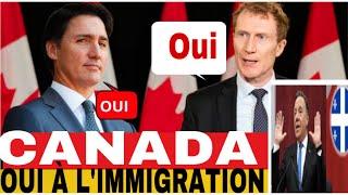 TOUT LE CANADA  DIT OUI À L’IMMIGRATION ,NE MANQUEZ PAS CETTE VIDÉO,ÉCOUTEZ LES EXPLICATIONS!!