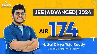 AIR 174 - JEE Advanced Results 2024 - Sai Teja Reddy's unwavering focus writes his script to success