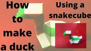 How to make a duck using a snakecube||SM CREATIONS