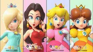 Super Mario Party Jamboree - Rosalina vs Peach vs Daisy vs Pauline - King Bowser's Keep