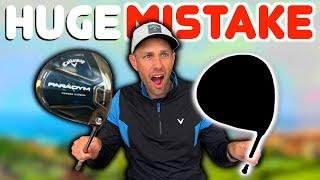 CALLAWAY PARADYM DRIVER RANGE I made a HUGE MISTAKE in my golf bag