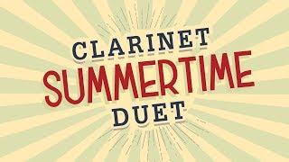 Summertime  Intermediate Jazz Clarinet Duet - Music on screen