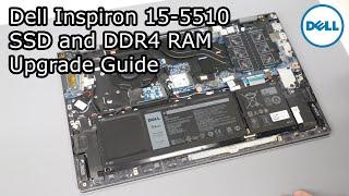 Dell Inspiron 15-5510/5518 (2021) - SSD and RAM Upgrade Guide