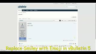 vBulletin 5 Plugin: Replace Smiley with Emoji in vBulletin 5