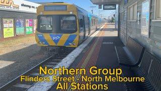 Journey: Flinders Street - North Melbourne All Stations (EDI Comeng)