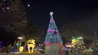 2023 Christmas Santa Clause and Krampus Christmas Tree Lighting at Six Flags Over Texas