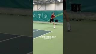 Forehand day, everyday (tennis lesson) #tennis #tennisforehand #forehand #tennisplayer