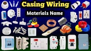 Casing and capping wiring MATERIALS Name and Pictures || Casing Clamping wiring || SP Electric