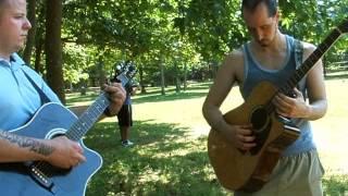 Cray and Mike jamming guitars at McFarland Reunion continuation