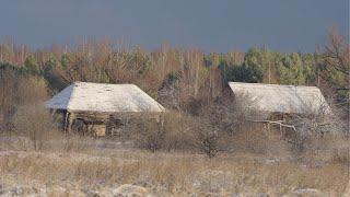 Hiking on the first snow, video hunting, PVD, POV Wildlife, abandoned villages