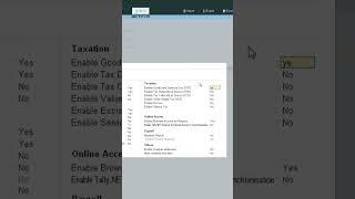 Enable Gst Feature In Tally Prime/#tallyprime #gst #tallyupdate