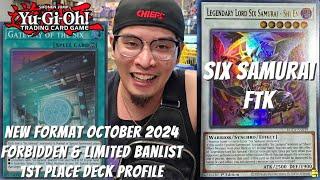 Yugioh New Format October 2024 1st Place Deck Profile - Six Samurai FTK - INIFINITE LOOPS ARE CRAZY!