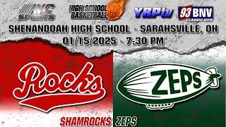 Barnesville Shamrocks vs Shenandoah Zeps HS Boys Basketball 01.15.2025