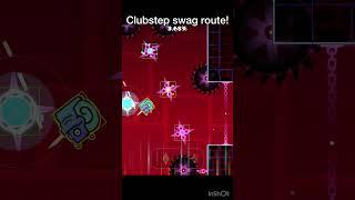 Clubstep secret way! (Swag route) #geometrydash #gd #shorts